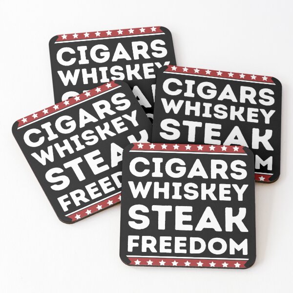 Item preview, Cigars Whiskey Steak Freedom, Patriotic Flag Shirt designed and sold by DesignsbyPhilee.