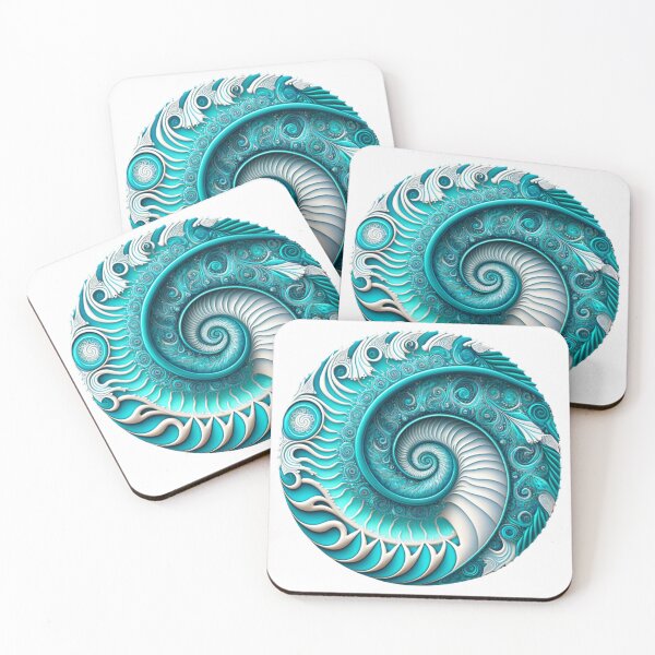Item preview, Water Spiral Fibonacci Style Rainbow Colourful Nature designed and sold by RAGANADesign.