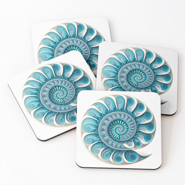 Item preview, Water Spiral Fibonacci Style Rainbow Colourful Nature designed and sold by RAGANADesign.