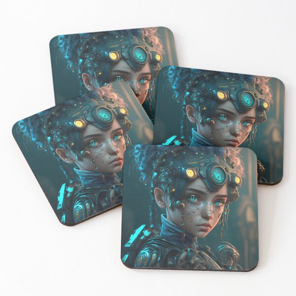 Item preview, Badass Cyberpunk Girl portrait designed and sold by Dannypryce.