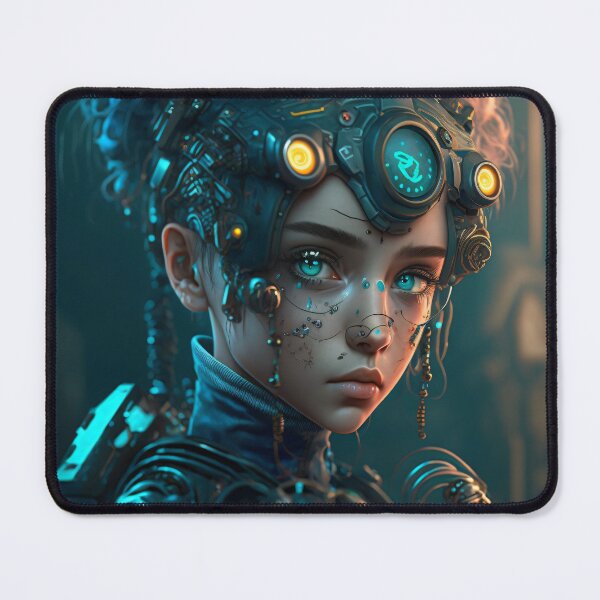 Item preview, Badass Cyberpunk Girl portrait designed and sold by Dannypryce.