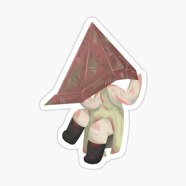 Pyramid Head (Red Pyramid Thing) Sticker for Sale by Design-By-Dan