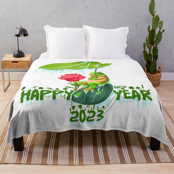Item preview, happy new year 2023 frog illustration designed and sold by AmsaOza.