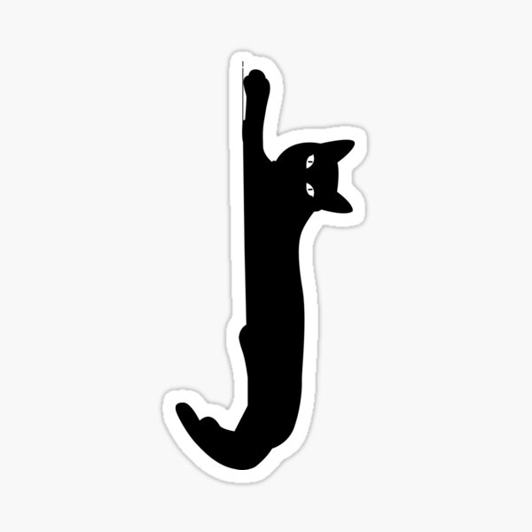 Vista previa del artículo con la obra «Gato negro katze de pie», diseñado y vendido por ayokestudio.
