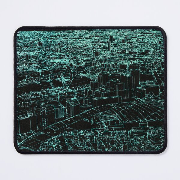 Central London Cityscape Linedrawing Mouse Pad