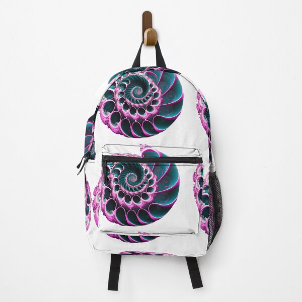 Item preview, Spiral Fibonacci Style Pink Fuchsia Purple designed and sold by RAGANADesign.