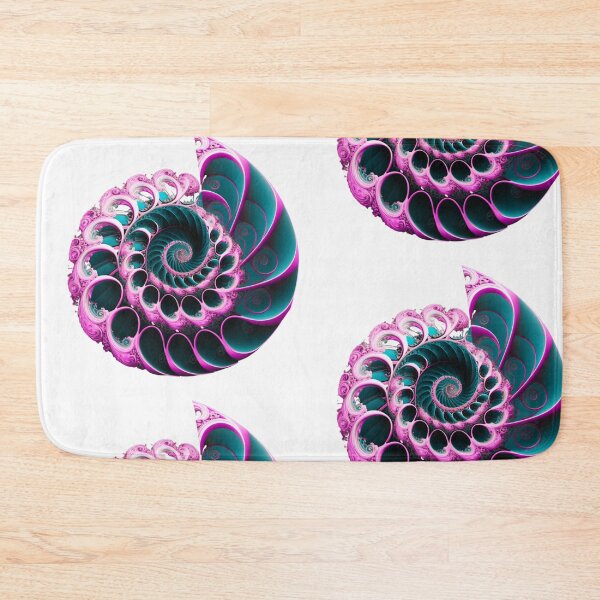 Item preview, Spiral Fibonacci Style Pink Fuchsia Purple designed and sold by RAGANADesign.
