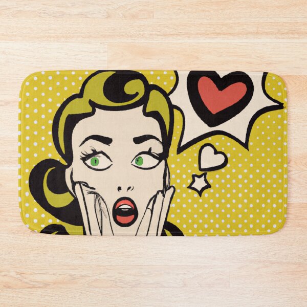 Item preview, Struck By Love, Lovestruck Woman Retro Style, a Cute gift for Valentines Day designed and sold by Color-Me-Blue.