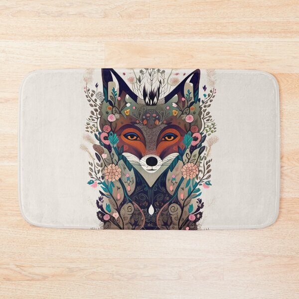Item preview, Floral Forest Fox designed and sold by Mumzy2many.