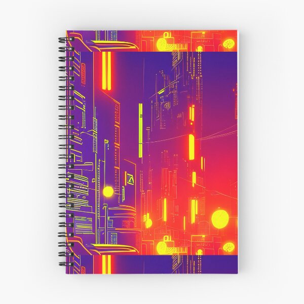Item preview, neon city yellow red  designed and sold by AbundanceMind.