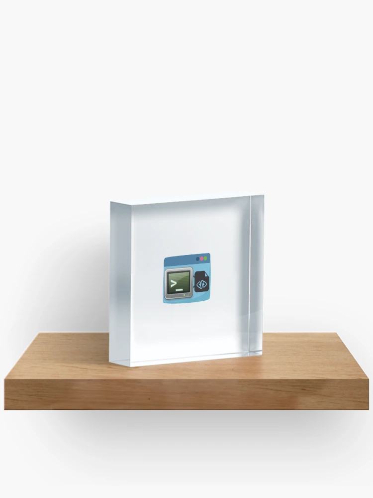 Thumbnail 2 of 5, Acrylic Block, Consle Script Macintosh designed and sold by DevHackerPython.