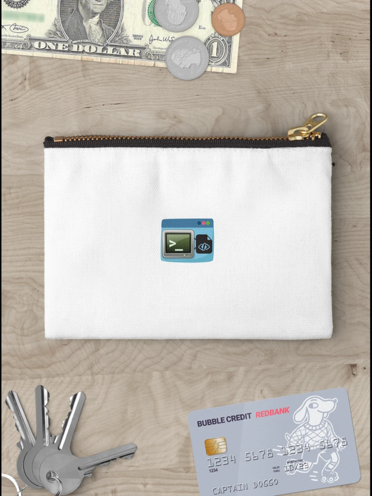 Thumbnail 3 of 4, Zipper Pouch, Consle Script Macintosh designed and sold by DevHackerPython.