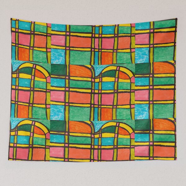 Item preview, Colourful Arched Stained Glass Windows  designed and sold by PodmenikArt.