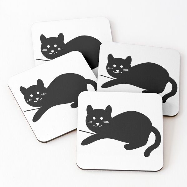 Item preview, Black cat katze cute designed and sold by ayokestudio.