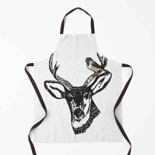 Item preview, Deer stag head with a bird designed and sold by Benlaniboutique.