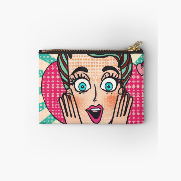 Item preview, Struck By Love, Lovestruck Woman Retro Style, a Cute gift for Valentines Day designed and sold by Color-Me-Blue.