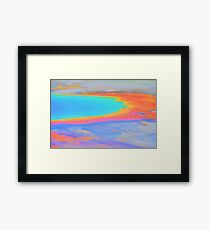 Pastel Oil Slick Framed Print