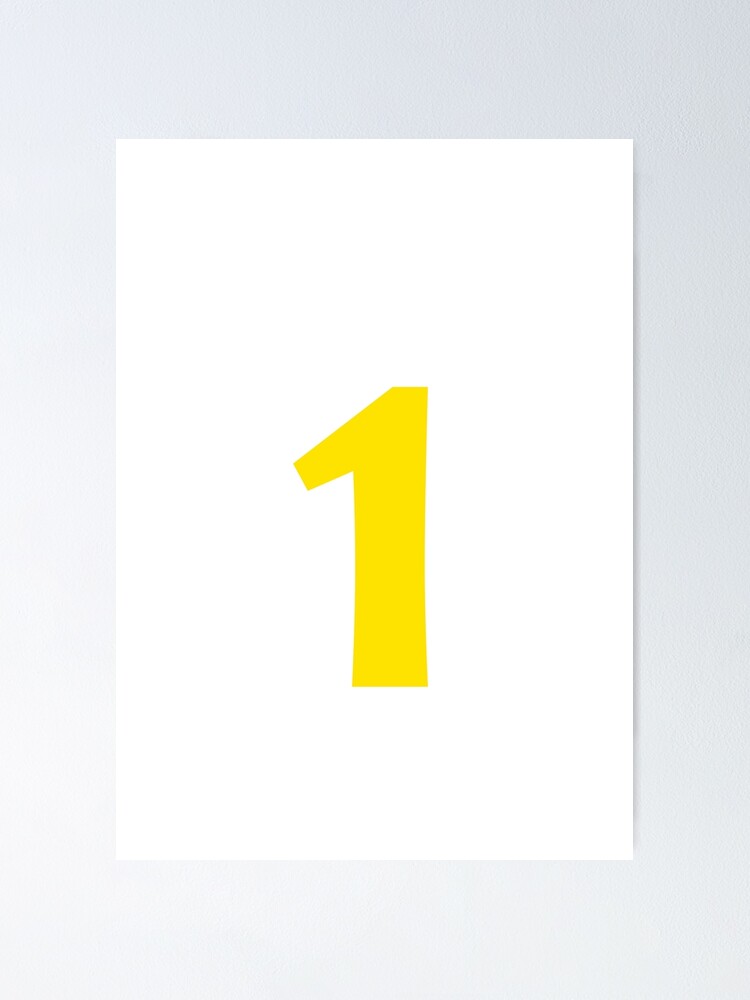"Yellow color Number 1 Yellow color Number One" Poster for Sale by