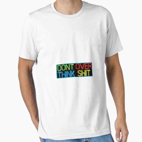 Item preview, Kenny Beats' The Cave neon sign “DON'T OVER THINK SHIT” designed and sold by Voltinya ⭐⭐⭐⭐⭐.