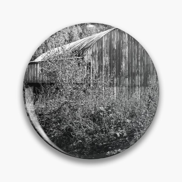 Item preview, Shed on Farmland Northern Ireland bw designed and sold by eddiebarronshop.