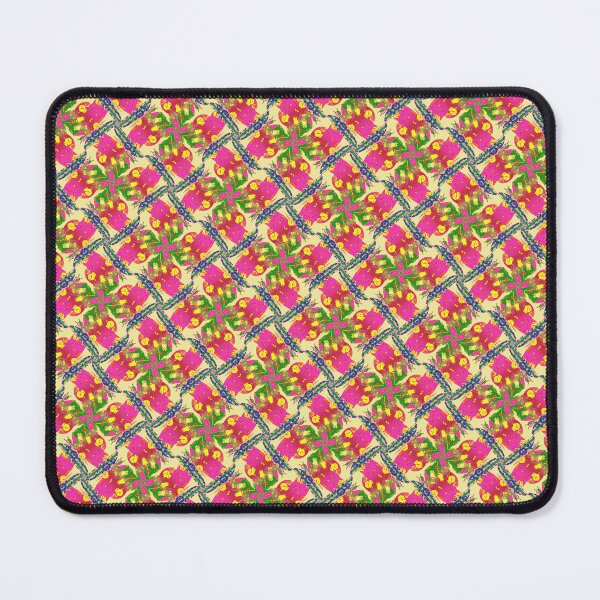 Item preview, Yellow Roses Pink Flower Stars Shuriken Pattern!  designed and sold by DEKA777.