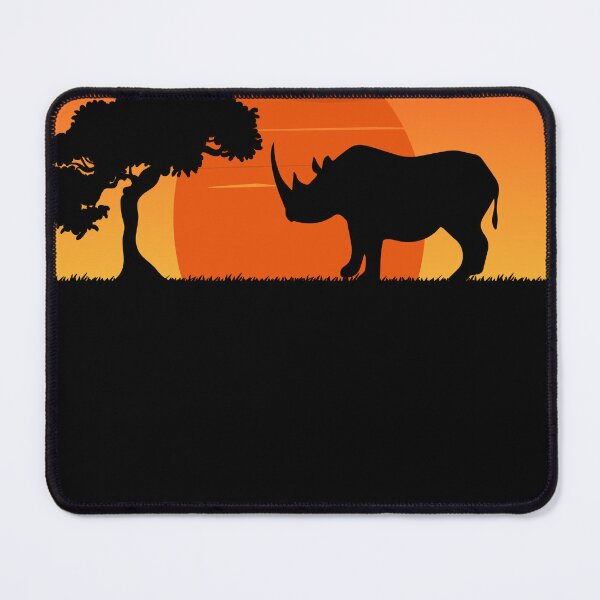 Item preview, Rhinoceros Sunset Art Cute Rhino Lovers Design for Animals Lover designed and sold by Thecitiesstore.
