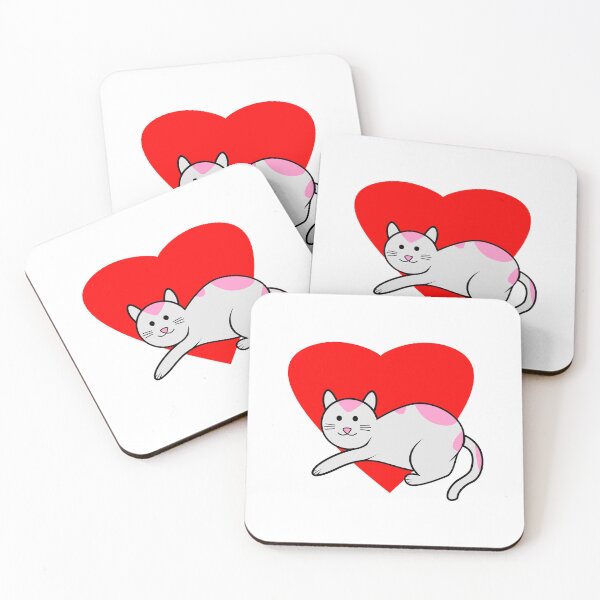 Item preview, Love cat katze cute designed and sold by ayokestudio.