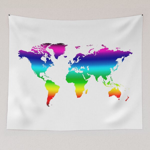 Item preview, Rainbow Pride World Map designed and sold by T-shirt-Designs.