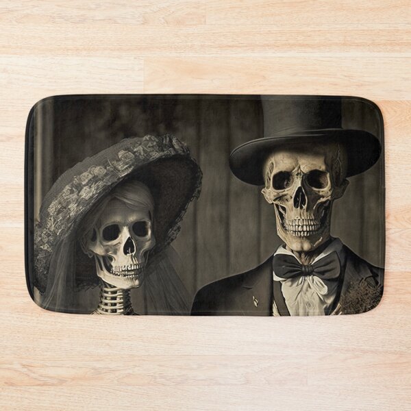 Item preview, Skeleton Couple in Love Holding Hands Valentines, Wedding, Anniversary, Birthday Funny Gift  designed and sold by CoyoteStudio.