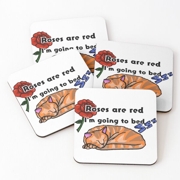 Item preview, Roses are red I'm going to bed designed and sold by goldishdrawings.