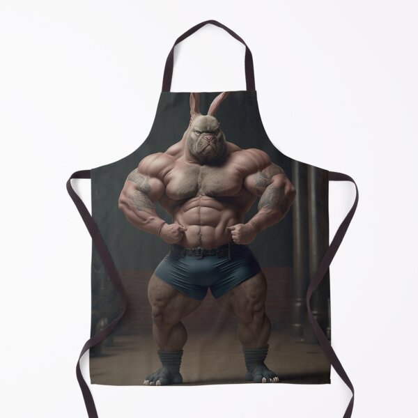 Item preview, Bodybuilder Bunny Rabbit Poster №2 designed and sold by krazybookz.