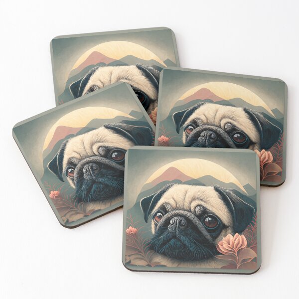 Item preview, Pug Dog Portrait designed and sold by glanced2677.