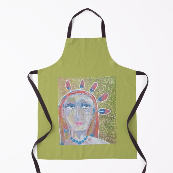 Item preview, Feather Head Girl designed and sold by BeaOutsiderArt.