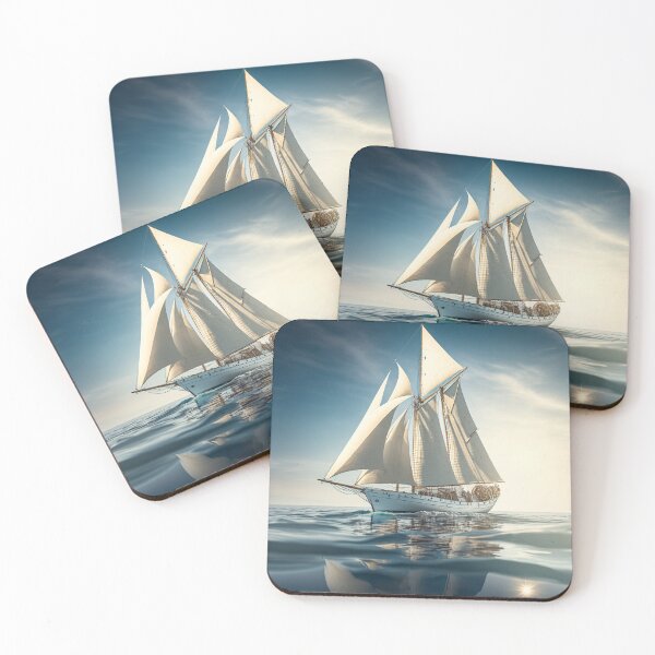 Item preview, Sailing ship 4 Master in fine weather at sea designed and sold by Globuwear.