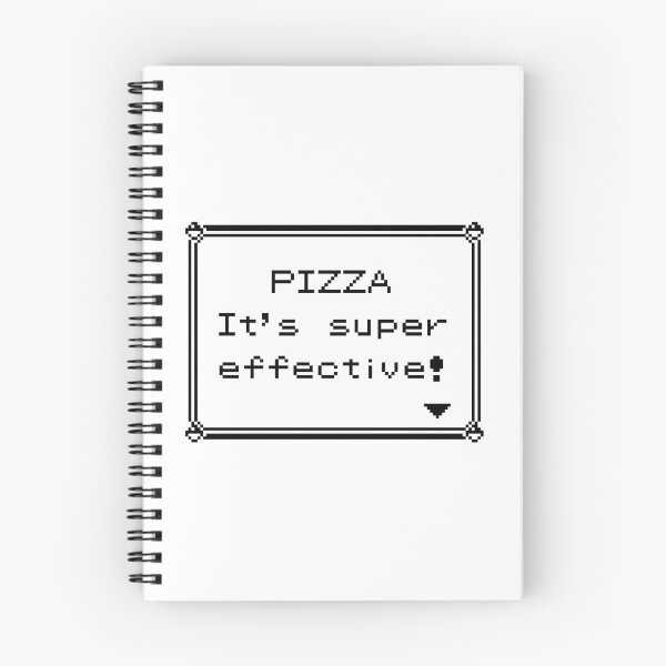 Aperçu de l'œuvre La pizza est la réponse à tout! Notre marchandise avec la phrase "la pizza est super efficace"" créée et vendue par GeekLook.