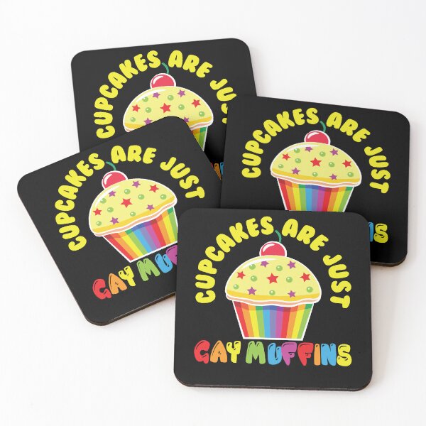 Item preview, Cupcakes Are Gay Muffins Kuchen Cupcake designed and sold by MooonTees.