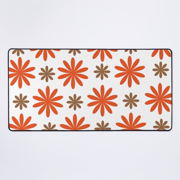 Item preview, Margaridas vermelhas e marrom, flores designed and sold by GirlaineSQ.