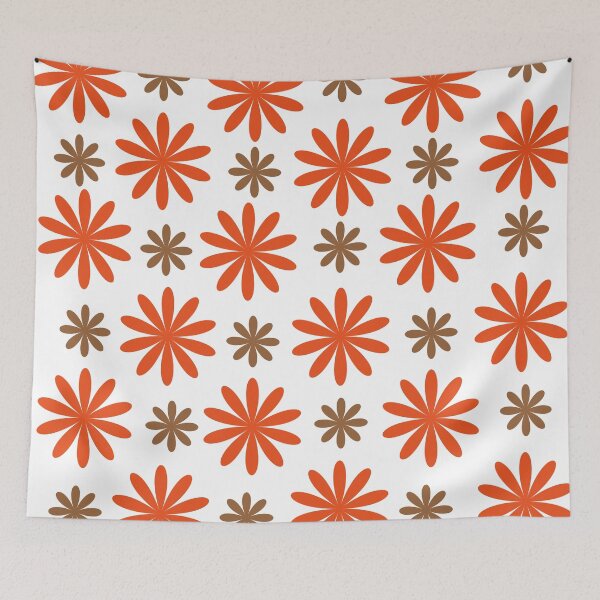 Item preview, Margaridas vermelhas e marrom, flores designed and sold by GirlaineSQ.