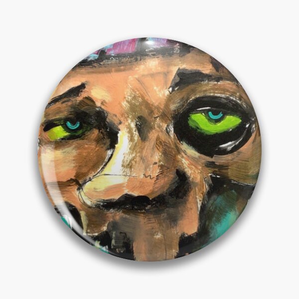 Aperçu de l'œuvre Dessin à la main acrylique abstrait contemporain d'horreur mutante zombie coloré créée et vendue par Ruslan Aksenov.