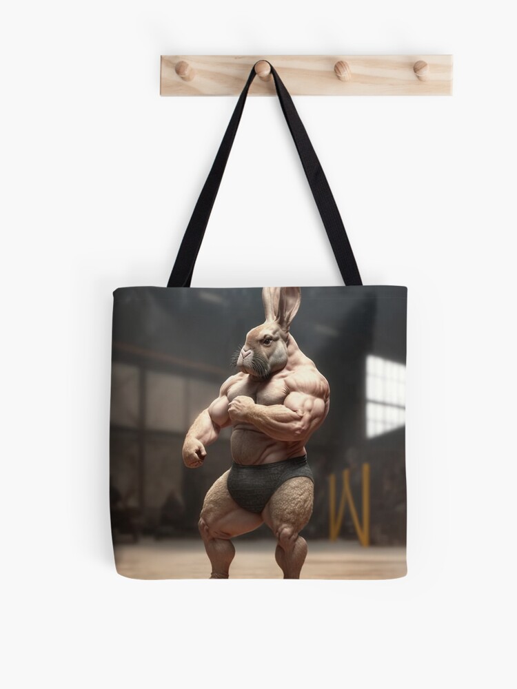 Bunny Buff Bunny Fitness Body Builder' Tote Bag