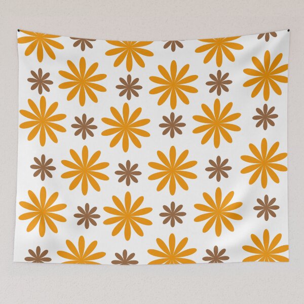 Item preview, Margaridas laranja e marrom designed and sold by GirlaineSQ.