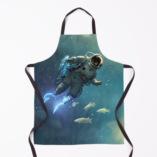 Item preview, Astronaut floating with Alien Fish. designed and sold by Greyo101.