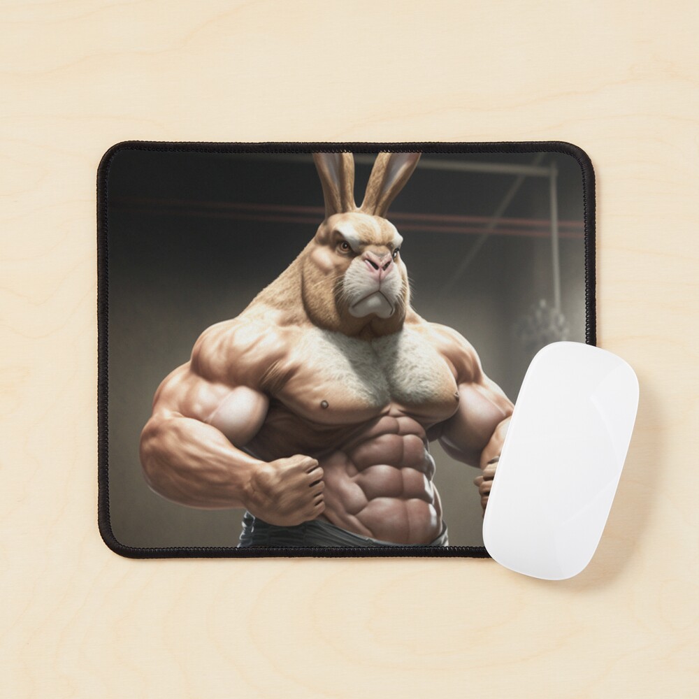 Bodybuilder Bunny Rabbit Poster №4 Poster for Sale by krazybookz