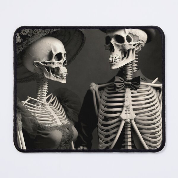 Item preview, Skeleton Couple in Love Holding Hands Valentines, Wedding, Anniversary, Birthday Funny Gift  designed and sold by CoyoteStudio.