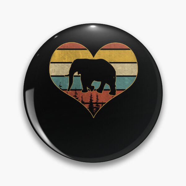 Item preview, Retro vintage elephant heart designed and sold by gastonfongemie.