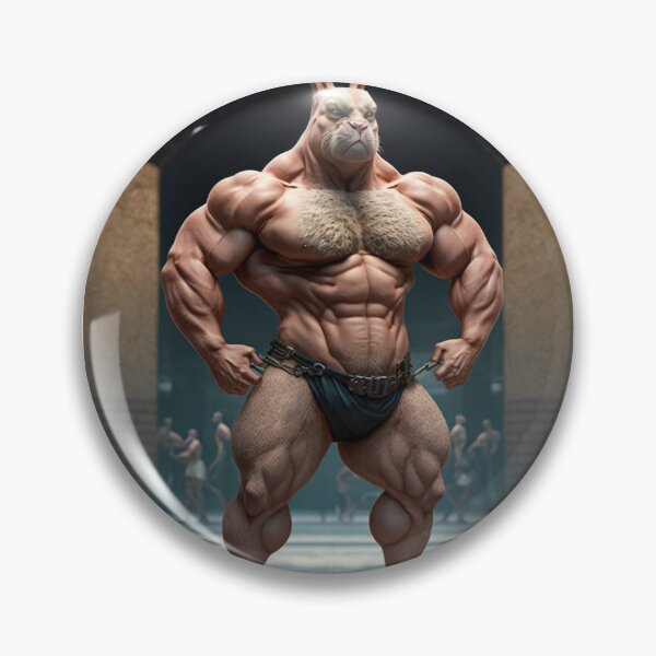 Item preview, Bodybuilder Bunny Rabbit Poster №5 designed and sold by krazybookz.