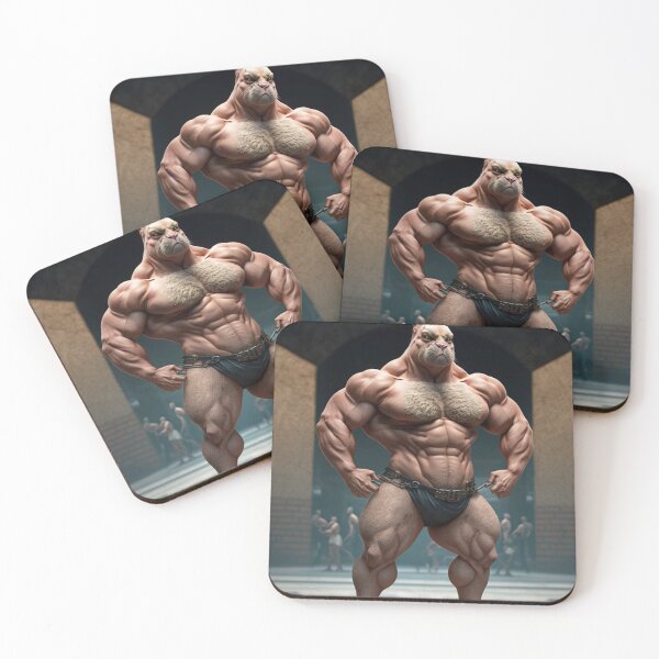 Item preview, Bodybuilder Bunny Rabbit Poster №5 designed and sold by krazybookz.