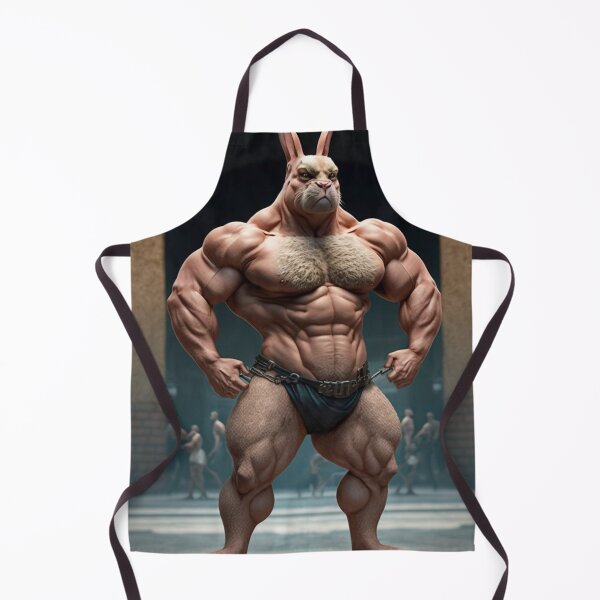 Item preview, Bodybuilder Bunny Rabbit Poster №5 designed and sold by krazybookz.