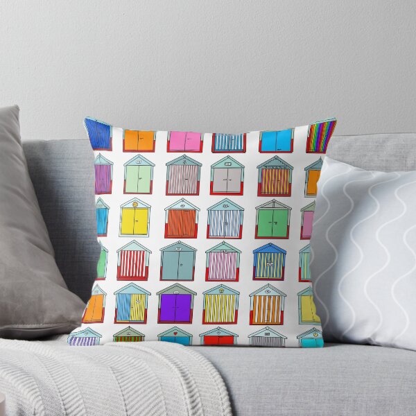 Item preview, Colourful Beach Huts Pattern designed and sold by Adam Regester.