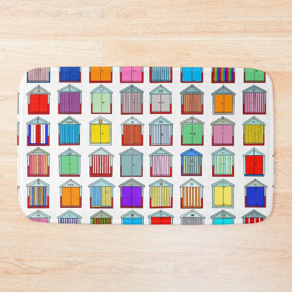 Item preview, Colourful Beach Huts Pattern designed and sold by Adam Regester.
